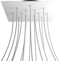 Creative Cables Krovnq4014f102 Xxl Rose-one Square Mat Wit Rozenset