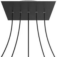 Creative Cables Kroq405lf103 Xxl Rose-one Square Matzwarte Rozenset