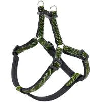 Ferplast Daytona Deluxe hondentuig, medium, nylon, verstelbaar, zwart-groen