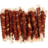 Flamingo Hondensnack – R'Hide Staaf met kip 25cm – 25 stuks – glutenvrije honden snacks zonder suikers – 2kg