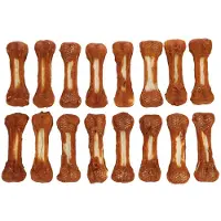 Flamingo hondensnack – R'Hide Been met kip – 15 cm – glutenvrij – zonder toegevoegde suikers – 16 stuks – 1,6 kg