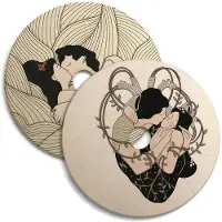 Creative Cables Speciale Editie Houten Kamerscherm Met Ufo-opdruk Van Illustrators Dubbelzijdig Italiaans 33 Cm