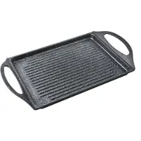 Supreme Gegoten Aluminium Grillsteen Gestreept 28x22 Cm