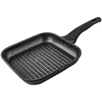 Supreme Vast Handvat Van Gestreepte Steengrill 24 Cm