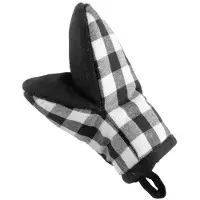 Tiseco Keukenhandschoen Home Studio Gingham Black (Set van 2)