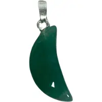 Ruben Robijn Aventurijn groen edelsteen maanhanger 20 mm