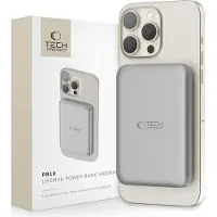 TechProtection Life MagSafe Draadloze Powerbank 5000 MAh Titanium