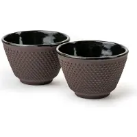 Bredemeijer Kopjes Xilin Gietijzer Aubergine 100 ml (Set van 2)