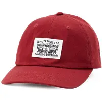 Levi's Relaxed Dad Cap Merlot Size: OS | Hats & Caps Outlet | Heren |