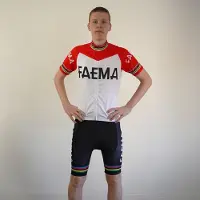 Faema - wielershirt - koerstrui - retro - vintage - maat XXL