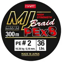 Hart Mj 300 M Braided Line Groen 0.350 mm