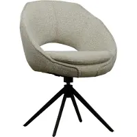 Meubelplaats Eetkamerstoel Skye draaibaar - stof pressent Beige