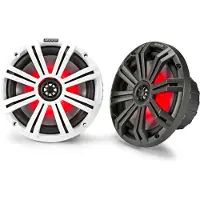 Kicker 8-inch Led-coaxiale Luidspreker Wit,Grijs 300W