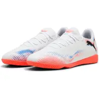 Puma Future 8 Play Zaalvoetbalschoenen (IN) Wit Felrood Blauw