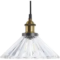 Beliani COLORADO - Hanglamp - Goud - Glas