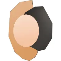 Beliani TROYON - Wandspiegel - Roségoud - Glas