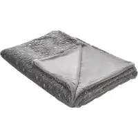 Beliani Plafond, Deken grijs 150 x 200 cm ALAZEYA (150 x 200 cm)