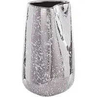 Beliani CIRTA - Decoratieve vaas - 27 cm - Zilver - Keramiek