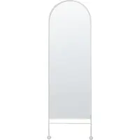 Beliani JARNAGES - Wandspiegel - Wit - 45 x 145 cm - Ijzer