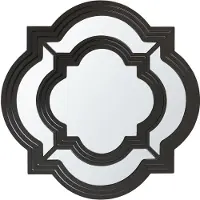 Beliani COBETA - Wandspiegel - Zwart - Synthetisch materiaal