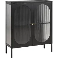 Beliani SARRE - Sideboard - Zwart - Staal