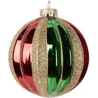 Clayre & Eef Kerstbal Overig Ø 10x11 cm Groen Glas Kerstballen