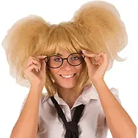 Partyline Blonde pruik Britney - Blonde studente pruik