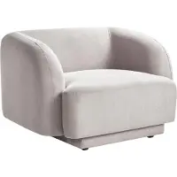 Beliani SKJANES - Fauteuil - Lichtgrijs - Polyester