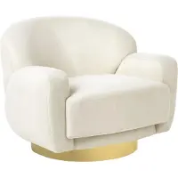 Beliani LEJRE - Fauteuil - Lichtbeige - Polyester