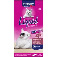 Vitakraft Vloeibare Kattensnack Paté Met Biotine Natvoer Voor Katten 11x6 Stuks