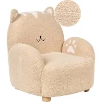 Beliani ZOAR - Kinderfauteuil - Beige - Bouclé