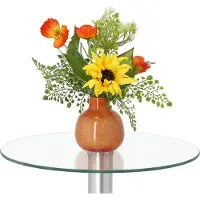 Maxifleur Kunstplanten Handgebonden Kunstboeket Sunny Barcelona - Oranje/Geel 34cm