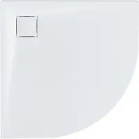Beliani PARON - Douchebak - Wit - 80 x 80 x 3 cm - SMC (kunststof)