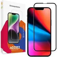 Accezz Gehard Glas Full Cover Screenprotector voor de Apple iPhone 13 Pro Max / 14 Plus