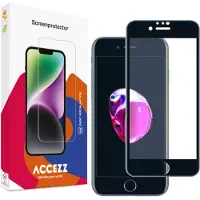 Accezz Gehard Glas Full Cover Screenprotector voor de Apple iPhone SE (2022 / 2020)