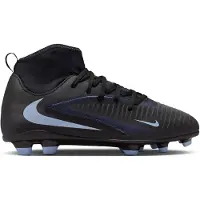 Nike Phantom 6 High Club Gras / Kunstgras Voetbalschoenen (MG) Kids Zwart Lichtblauw