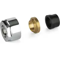 Plieger Koppelingen meerlagenbuis valvola 1/2" 16 mm chroom