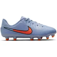 Nike Tiempo Legend 10 Academy Gras / Kunstgras Voetbalschoenen (MG) Kids Lichtblauw Felrood Zwart