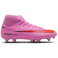 Nike Zoom Mercurial Superfly 10 Academy IJzeren-Nop Voetbalschoenen (SG) Anti-Clog Roze Felrood Lichtblauw