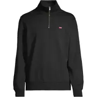Levi's Sweatshirt 'Original Housemark Quarter-Zip Pullover' rood / zwart / wit
