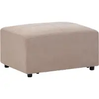Beliani KOHLO - Ottomaan - Taupe - Polyester