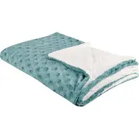 Beliani Plafond, Sprei lichtgroen/wit 150 x 200 cm tweezijdig KANDILLI (150 x 200 cm)