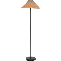 Beliani KYOGA - Staande lamp - Zwart/Beige - Papier
