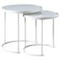 Idimex Salontafel LEYRE in set van 2 - Wit