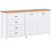 Beliani SHILLINGTON - Dressoir - Wit/Lichthout - Dennenhout