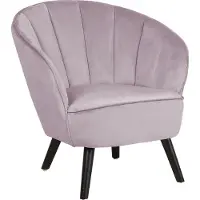 Beliani DALA - Fauteuil - Roze - Fluweel