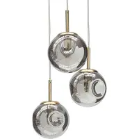 Beliani RALFES - Hanglamp - Messing - Glas