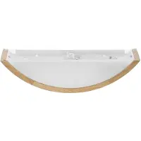TEMAR LIGHTING Wandlamp Cleo D1DR410, dimbaar, hout licht, Woon-/ Eetkamer, Hout, Modern, Wandlamp hout