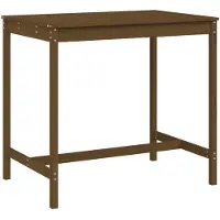 vidaXL Tuintafel 121x82,5x110 cm massief grenenhout honingbruin