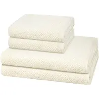 Cawö Sonstiges 2 X handdoek 2 X douchehanddoek - in set 4 pack Pure
